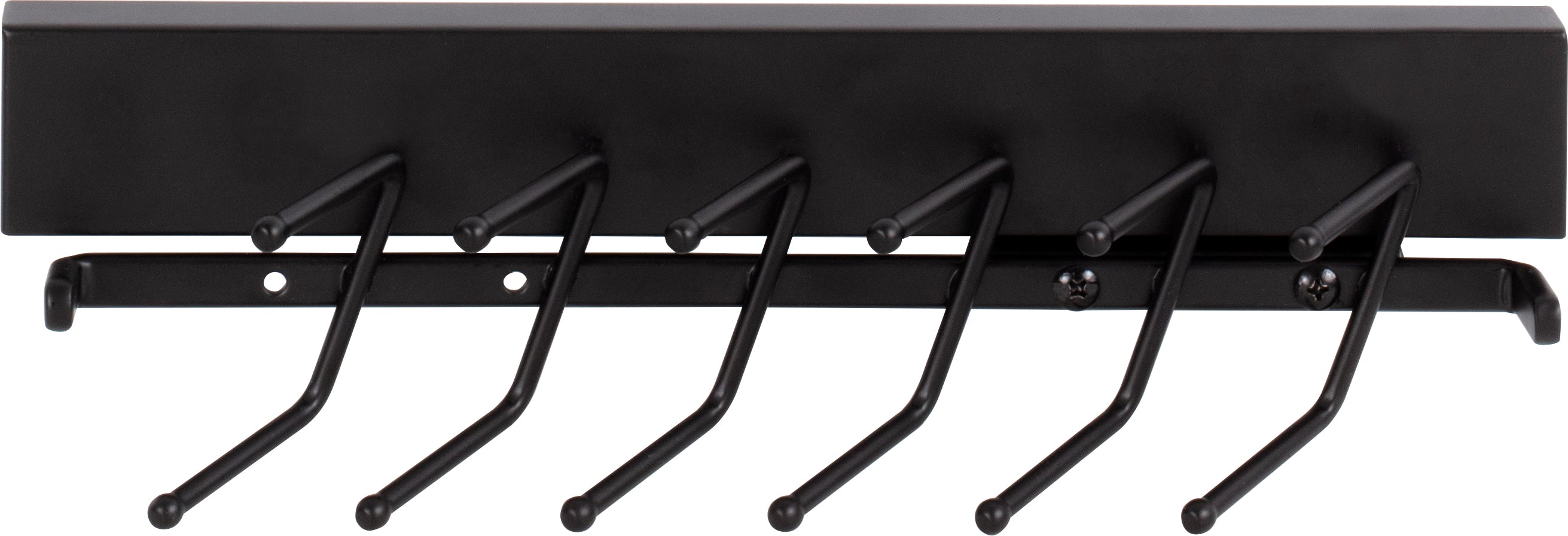 Matte Black 12" Tie Rack