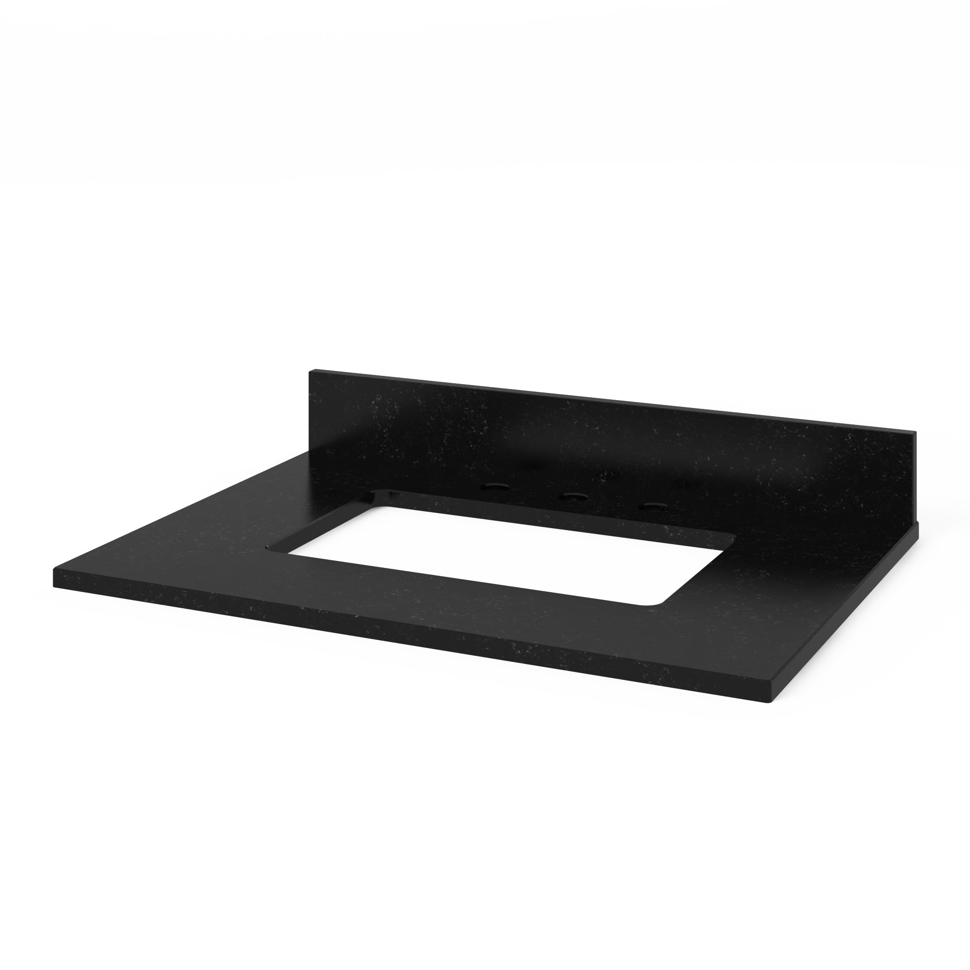 30" Hale Blue Adler Vanity, Black Granite Vanity Top, undermount rectangle bowl | KitchBath