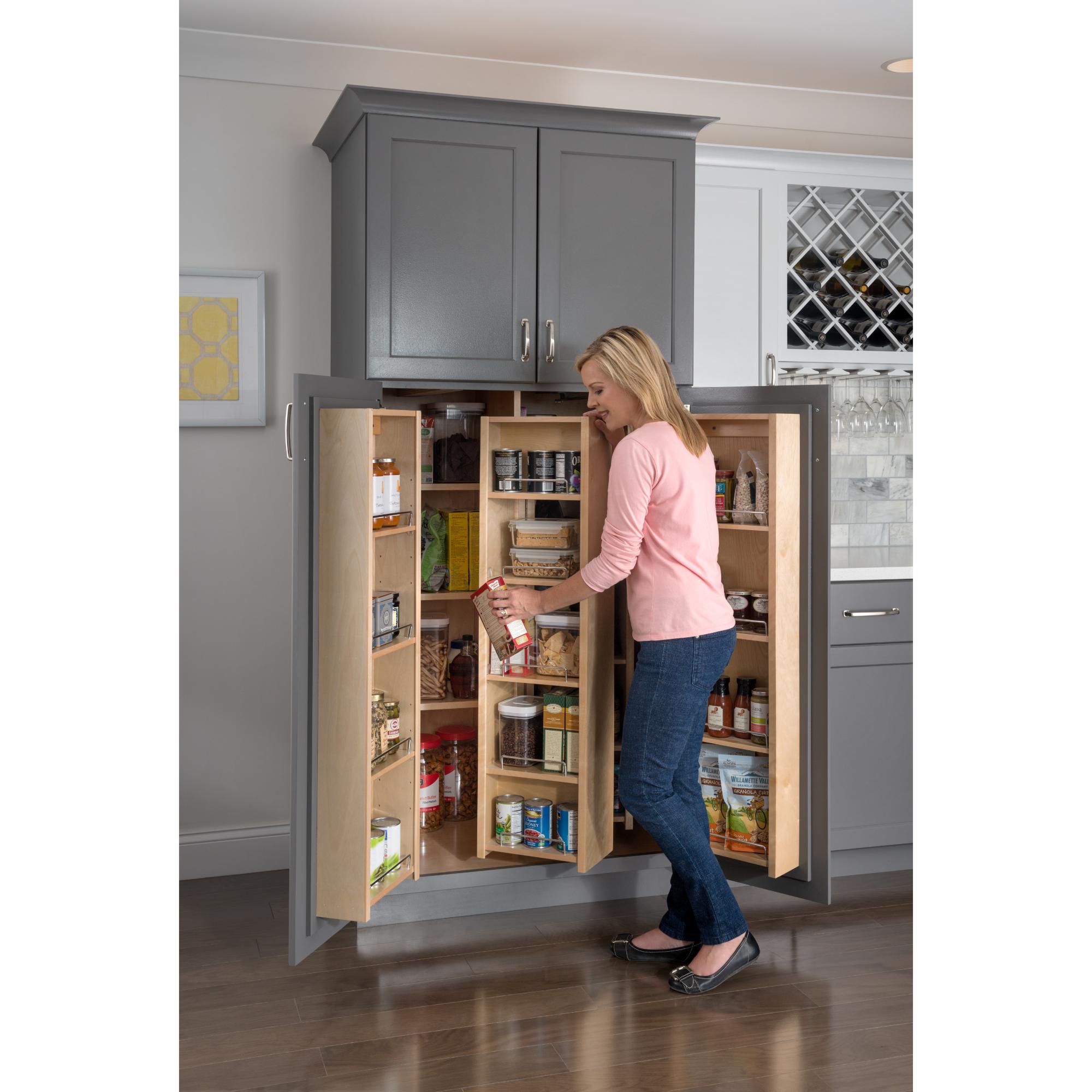 Wood Pantry Swingout | KitchBath