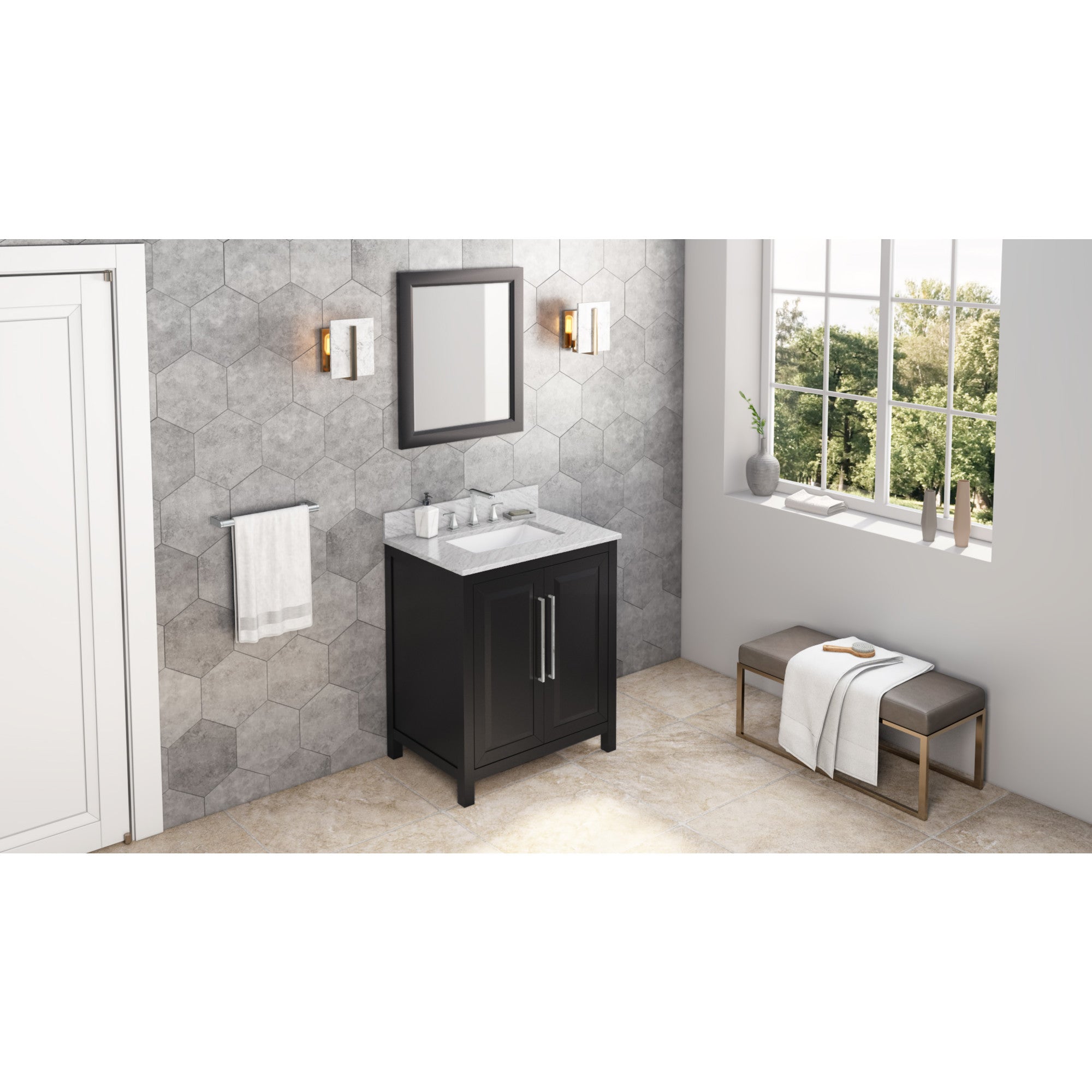 30" Black Cade Vanity | KitchBath