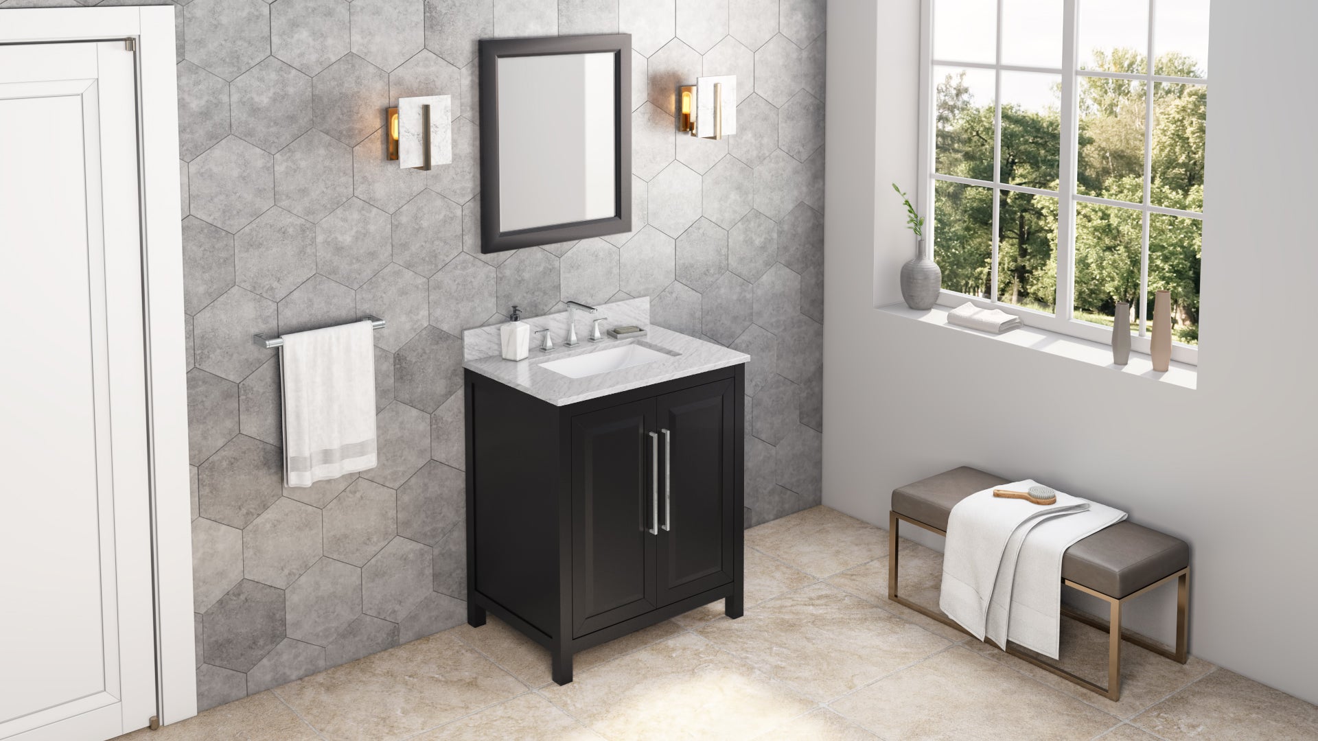 30" Black Cade Vanity | KitchBath