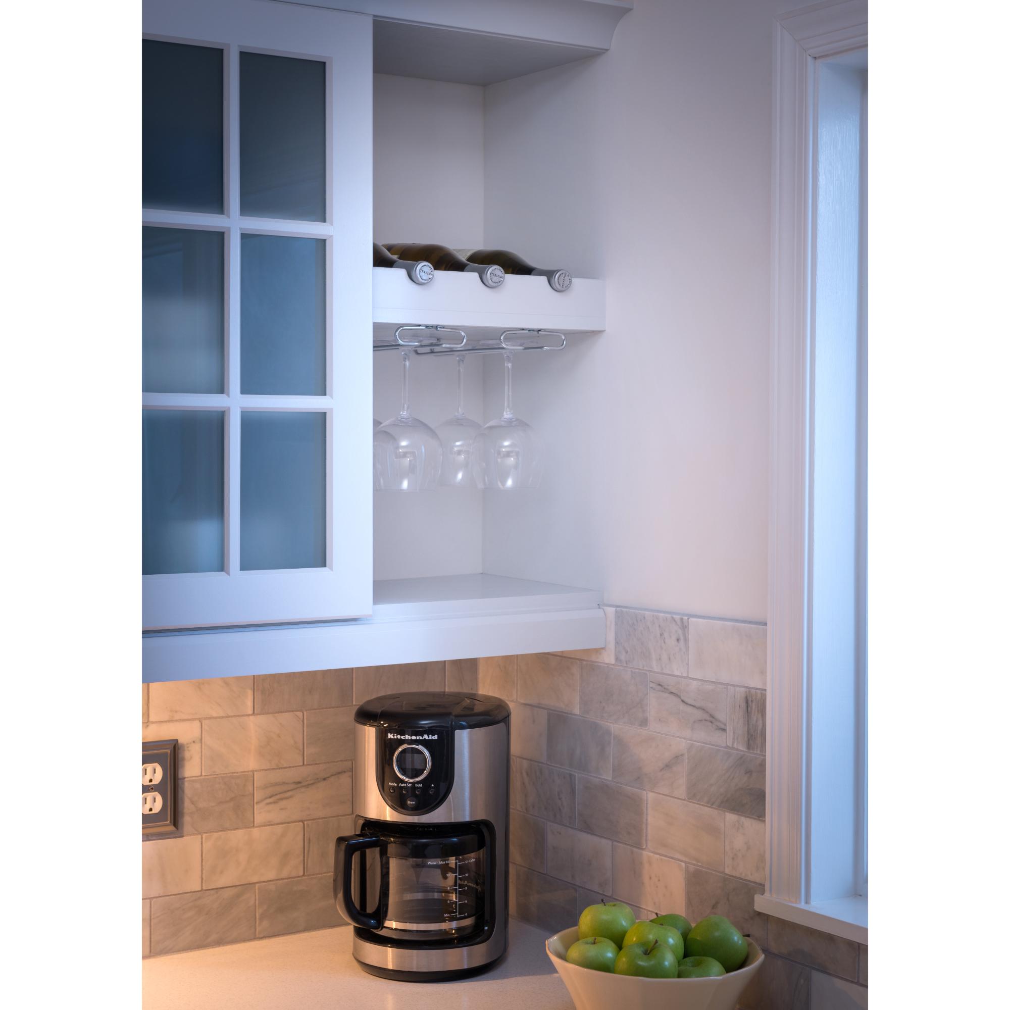 Polished Chrome Under Cabinet Stemware Rack | KitchBath