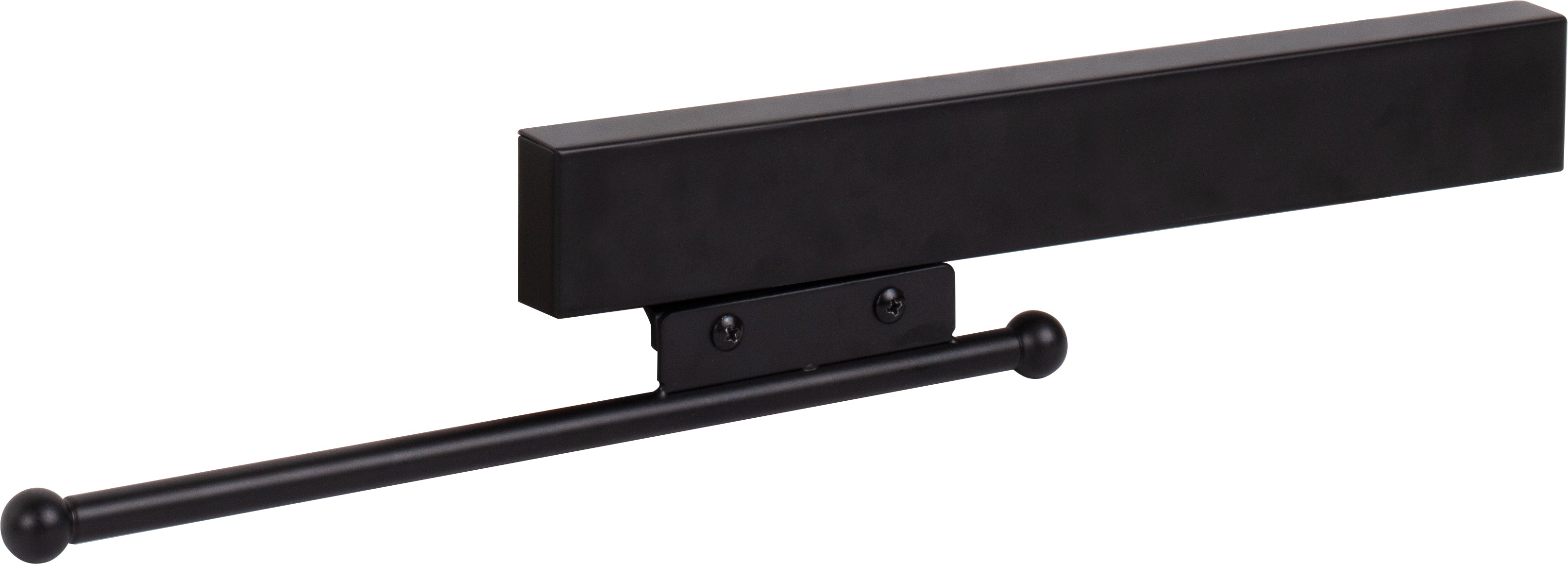 Matte Black 12" Sliding Valet Rod