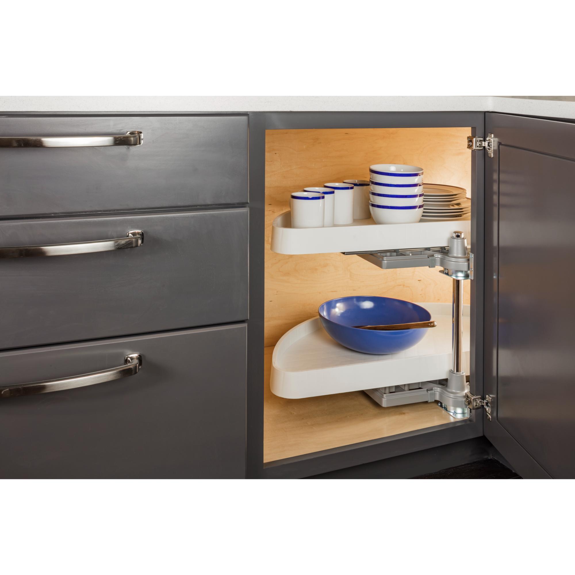 38" Plastic Half-Moon Lazy Susan | KitchBath